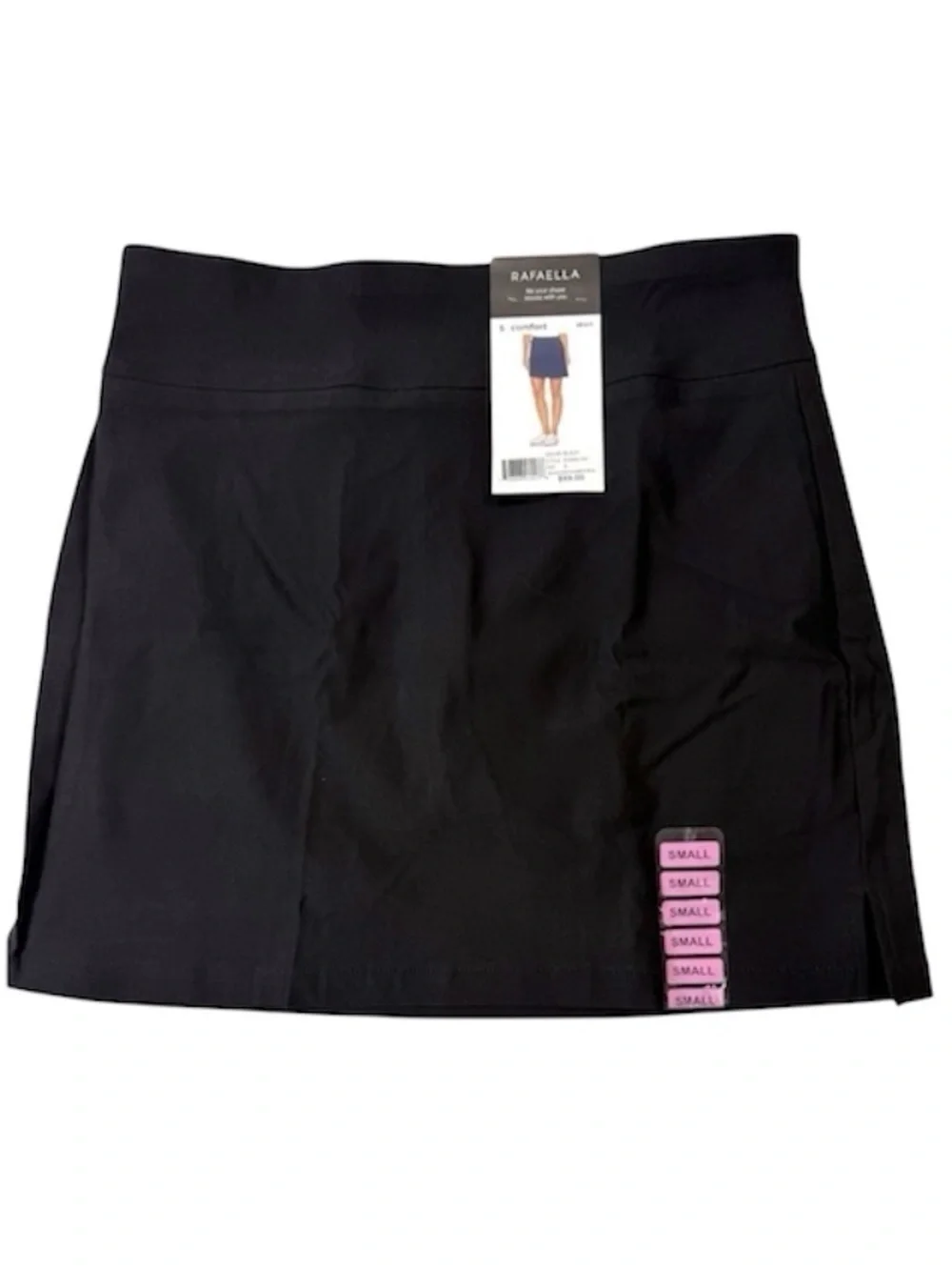 Rafaella Skort Womens Small Black Pull On Stretch Golf Tennis Skirt NWT